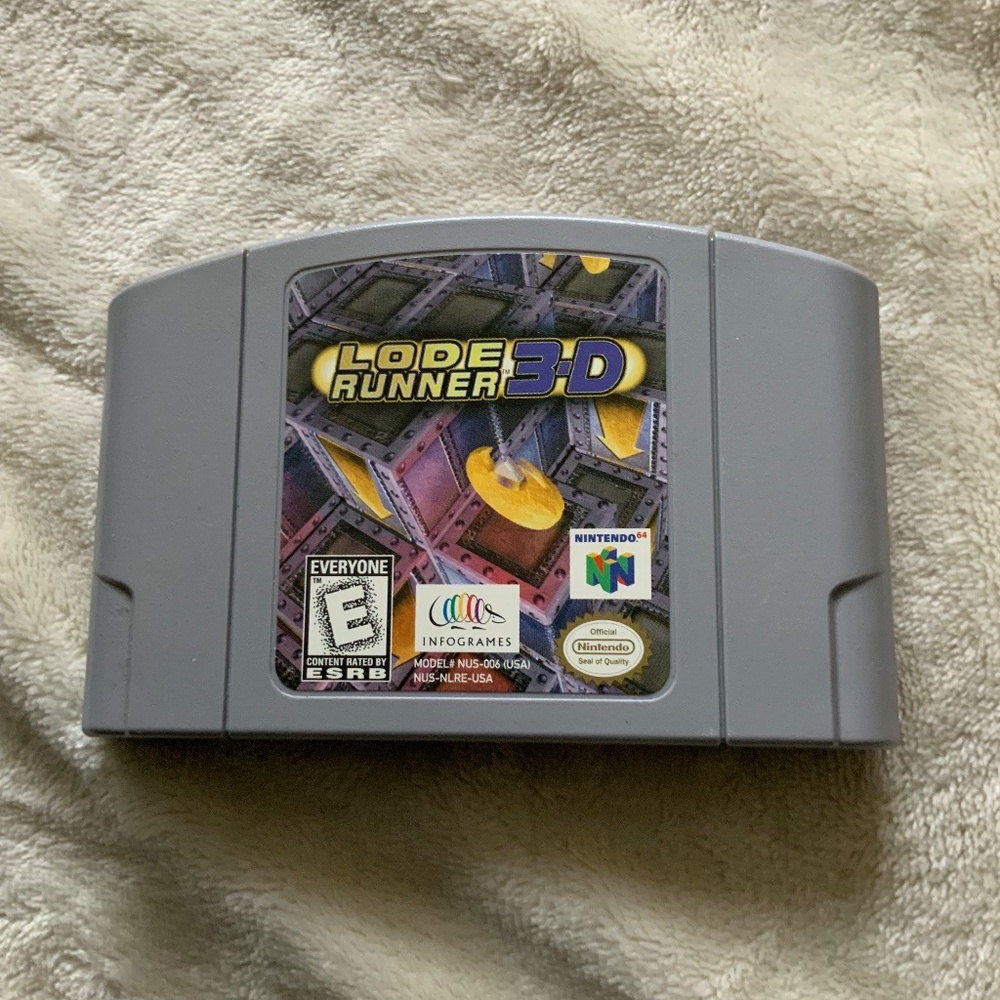 Lode Runner 3D Nintendo 64 Video Game